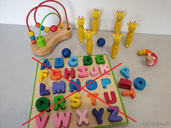 Kvalitné drevené hračky - MIX