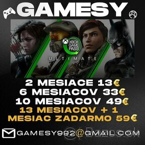Xbox Game Pass Ultimate 2/6/10/14 mesiacov - NAJLEPŠIA CENA