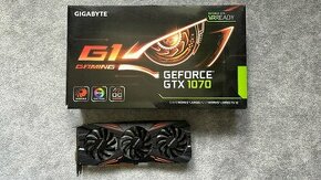 Predám GeForce GTX 1070 G1 Gaming 8G