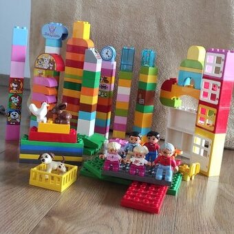 Lego Duplo - veľká sada - 120 ks + postavičky+ podložky