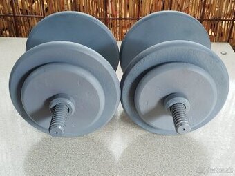 Jednoručné činky 34kg
