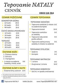 Tepovanie NITRA