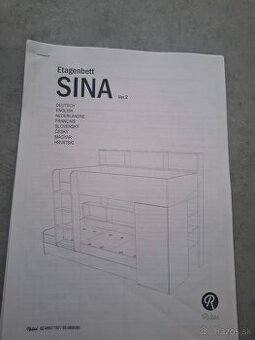Predám poschodovu posteľ SINA