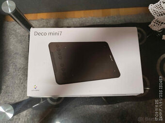 Predám grafický tablet XP-Pen Deco mini7 + rukavicu Wacom Sm