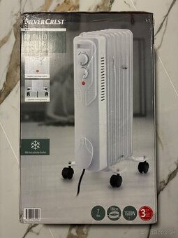 Olejový radiátor SilverCrest na kliešťach