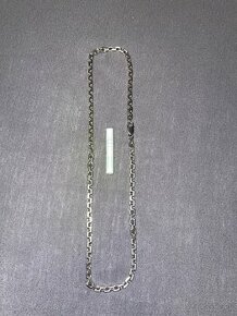 Strieborná retiazka pilka 55 cm - 1