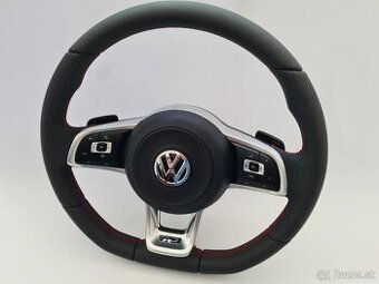 VOLANT VOLKSWAGEN R RLINE kožený ČERVENÉ PREŠÍVANIE