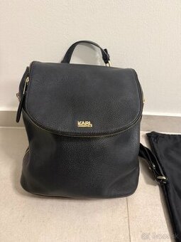 Koženy ruksak Karl Lagerfeld
