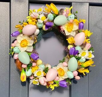 Veľkonočný veniec na dvere dekorácia Veľká NOC