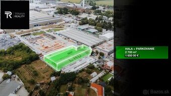 NA PREDAJ HALA + PARKOVANIE V TRNAVE