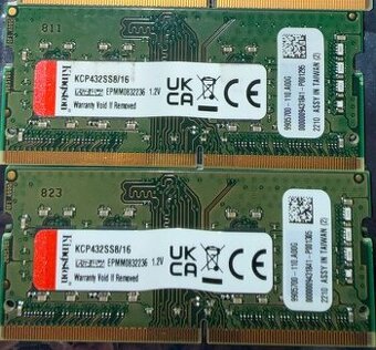 DDR4 32GB Kit (2x 16GB) 3200MHz Kingston