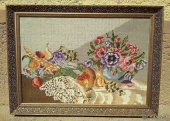 Veľký vyšívaný obraz (78x57 cm)
