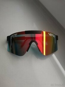Športové slnečné okuliare Pit Viper (čierne-oranžové sklo) - 1