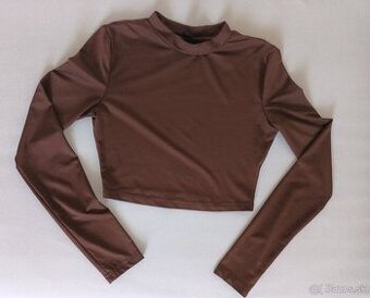 Dámsky crop top s dlhým rukávom