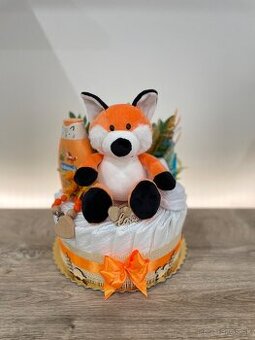 Plienková torta Líštička (lesné zvieratká)
