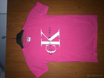 NOVÉ CALVIN KLEIN fuksia damske tricko S