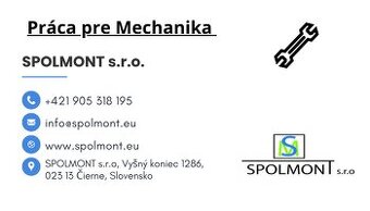 Ponuka práce pre mechanikov/zámočníkov NEMECKO