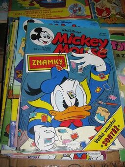 MICKEY MOUSE , čtyřlístek,  komixy, časopisy