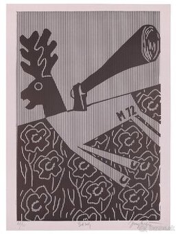 Juraj Meliš: Zásah (linorez)