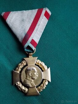 Vyzn, RU-FJI, vojenský jubilejný kríž 1908 Franz Jozef.
