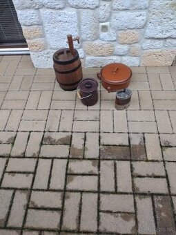 Dekoracie na chalupu , súdok, hrniec, mlynček,  kondvicku