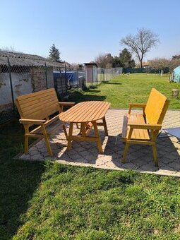 Záhradné sedenie drevené