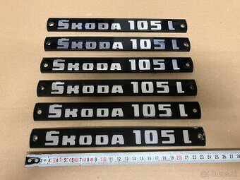 Škoda 105L, 120, 130 - nápisy