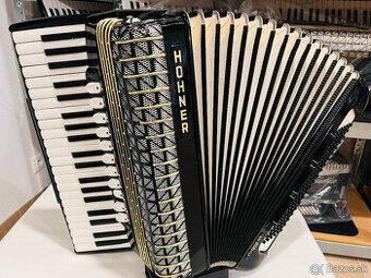 Predám akordeón Hohner Atlantic De Luxe. 120 Basový  - Made