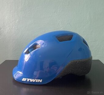 BTWIN DETSKÁ HELMA NA BICYKEL MODRÁ 53-56 CM