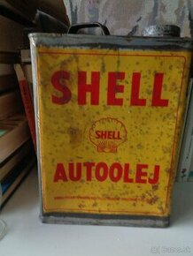 Shell -cca 1930 plechovica od oleja.