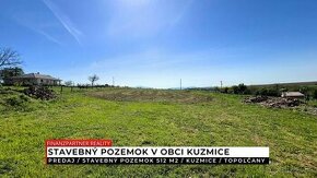 Stavebný pozemok 512 m2, Kuzmice, Topoľčany