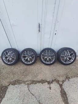 Alu Disky - Elektrony + Pneumatiky R17 Škoda, WV, Seat, Audi