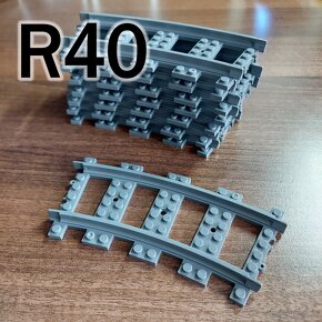 ZĽAVA LEGO vlak - zahnuté koľajnice (oblúky) R40, R56, R72+