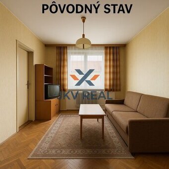JKVreal ponúka na predaj 1-izbový byt s loggiou a potenciálo