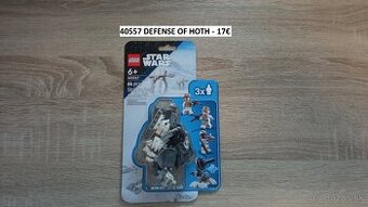 Predám nové Lego Star Wars 40557 - Defense Of Hoth