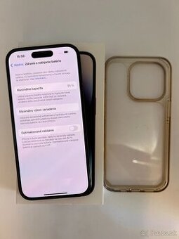 IPHONE 14 PRO SPACE BLACK 256GB ZÁRUKA - VEĽMI DOBRÝ STAV