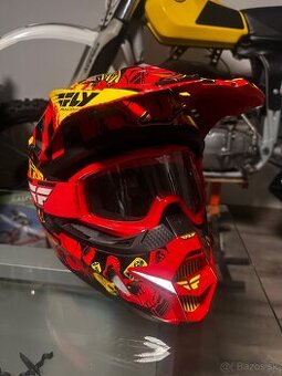 Detská motocrossová prilba +okuliare