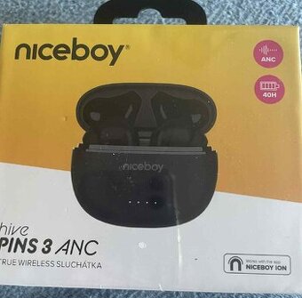 Niceboy HIVE Pins 3 ANC Black - nerozbalené