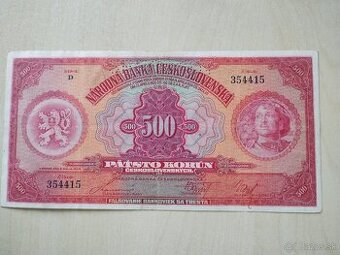 predám staré bankovky československo