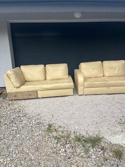 Rohova roztahovacia kožená sedačka