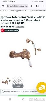 Sprchový set s batériou LABE