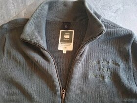 G STAR RAW pánsky sveter na zips NOVY Army Green