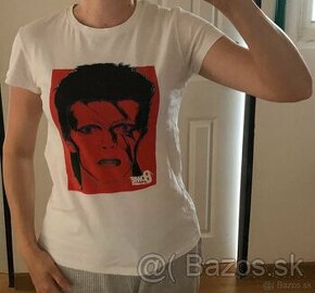 ——————-—-Biele tričko David Bowie, XS/S, 10 E———-———