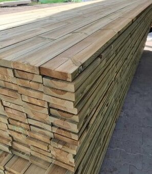 Škandinávske terasové dosky hladké tlakovo impregnované NTR