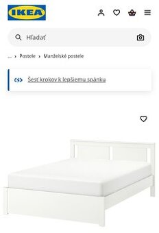 Manželská posteľ IKEA 160 x 200