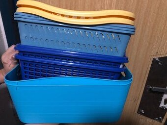 Plastové úložné košíky - 10ks