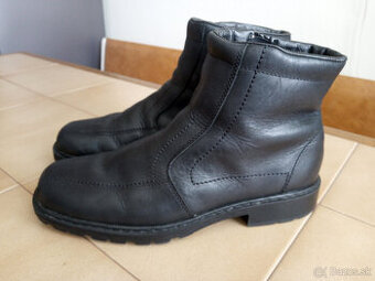 Panske zimne kozene cizmy RIEKER.