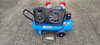 Dvojvalcový kompresor s 50l. nádržou na 380V.