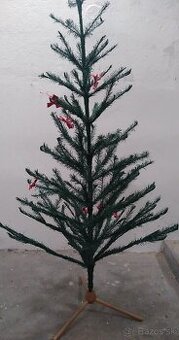 Umelý, socialistický, retro vianočný stromček, strom