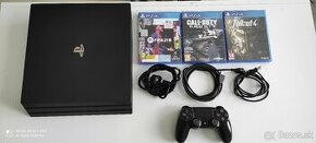 Ps4 pro 1tb+3 hry